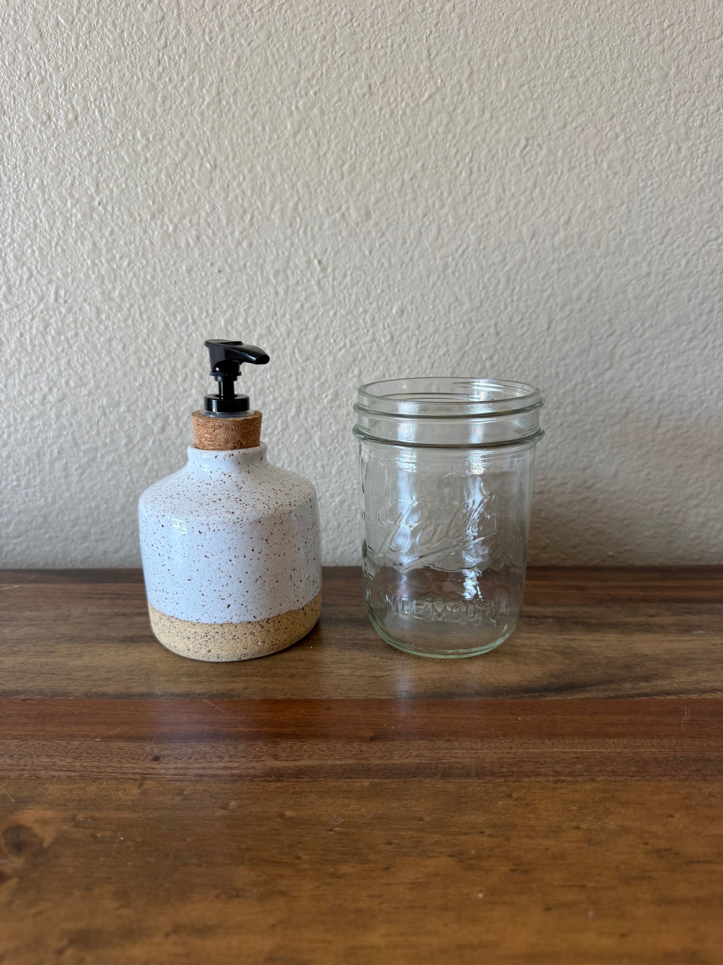 White Soap Dispenser
