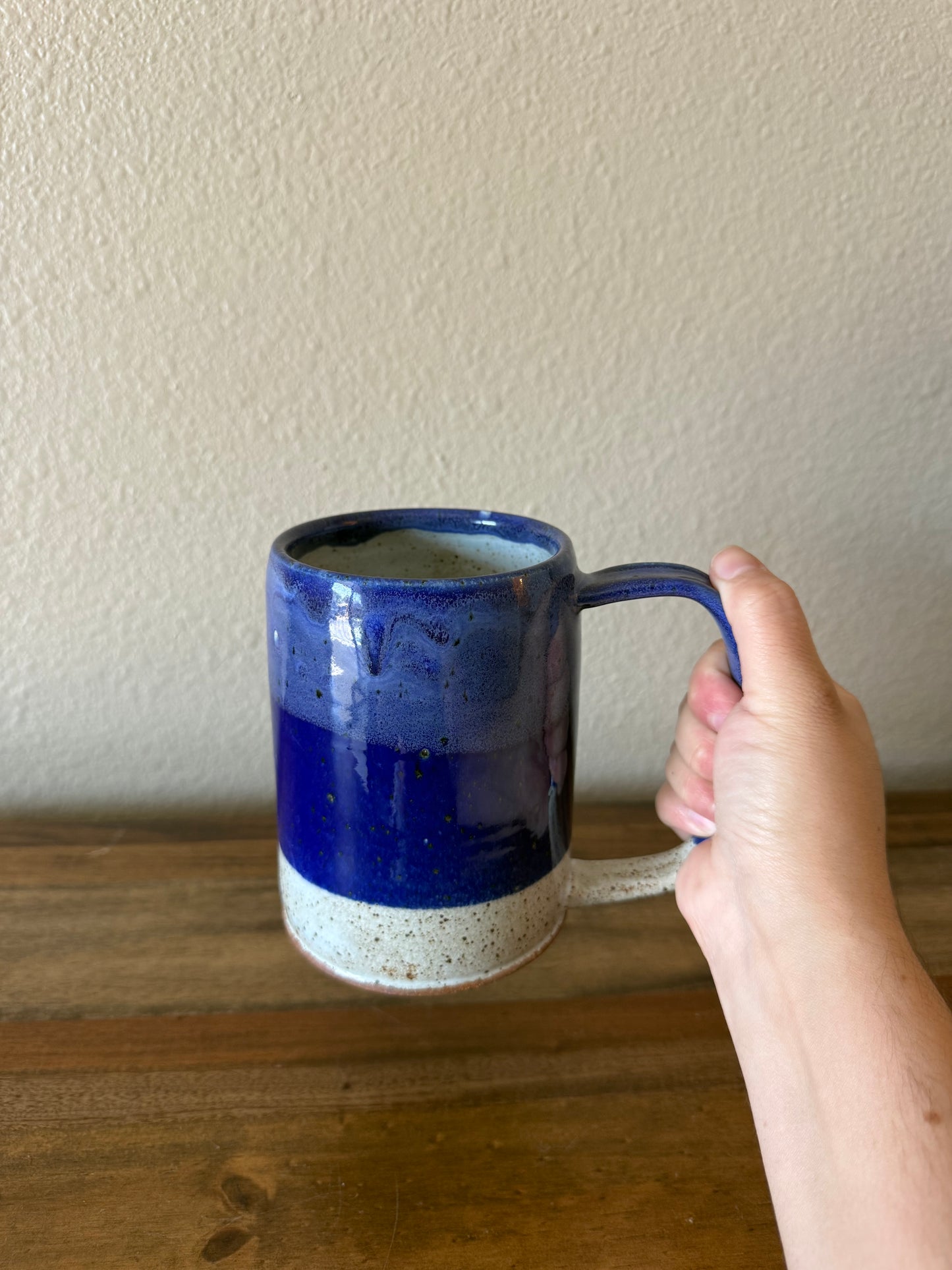 Blue & White Stein