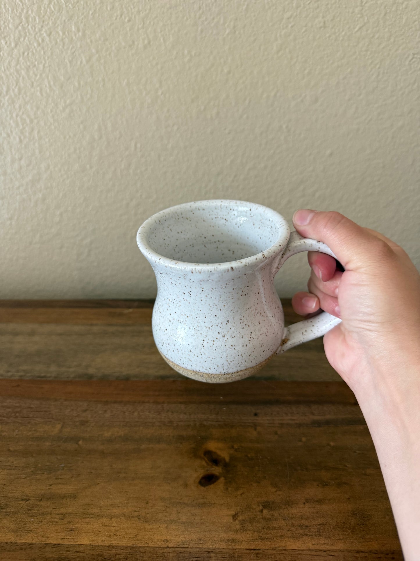 White Squatty Mug