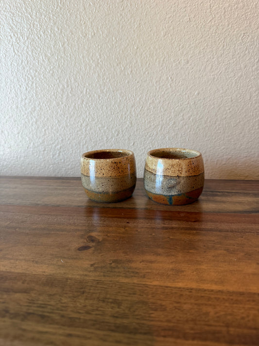 Cream and Copper Tumblers