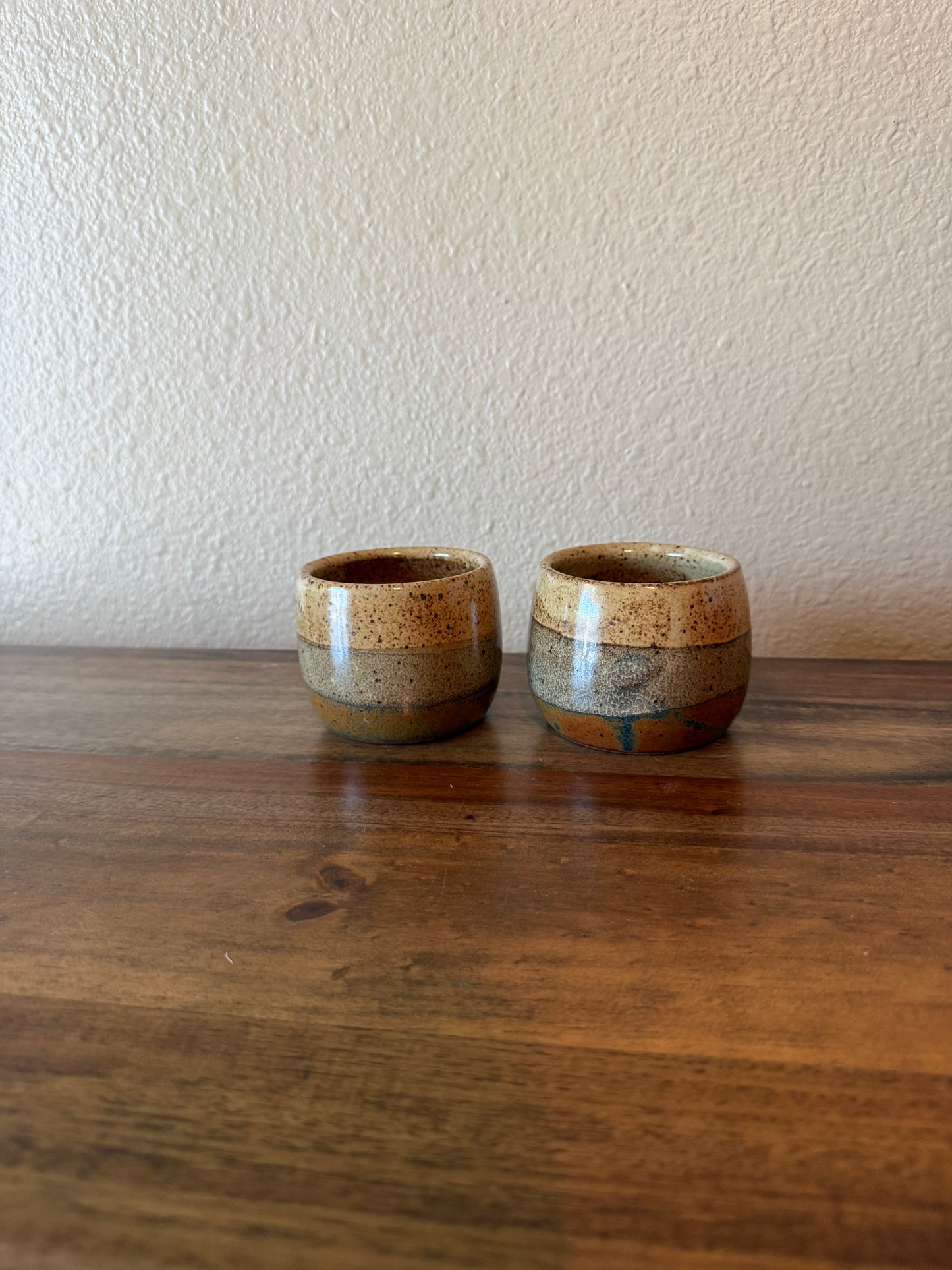 Cream and Copper Tumblers