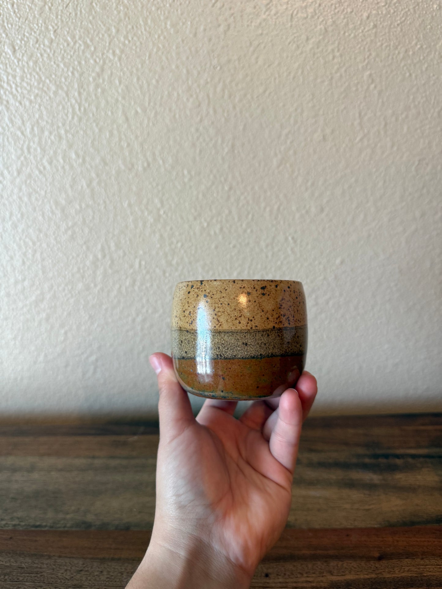 Cream and Copper Tumblers