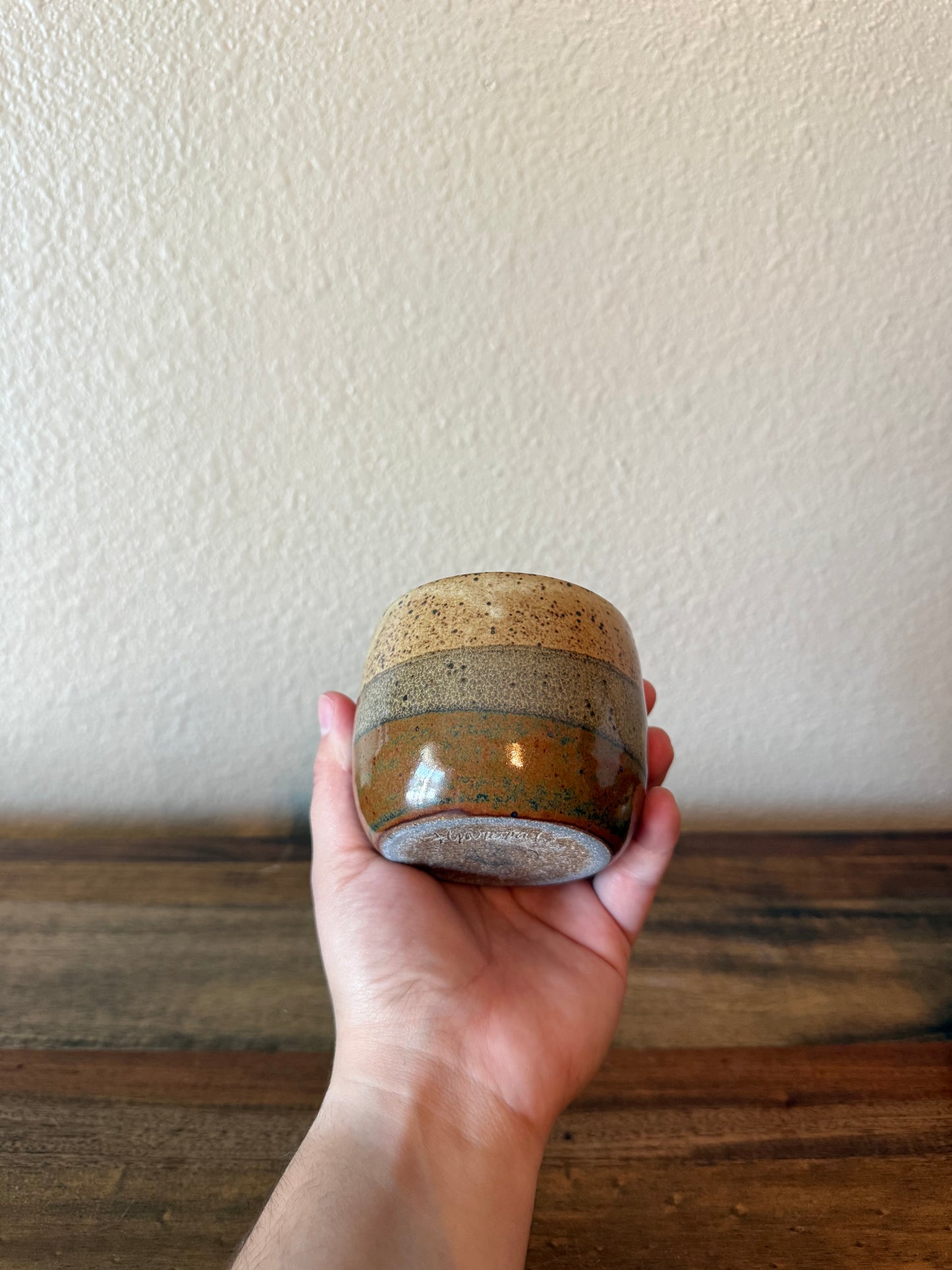 Cream and Copper Tumblers