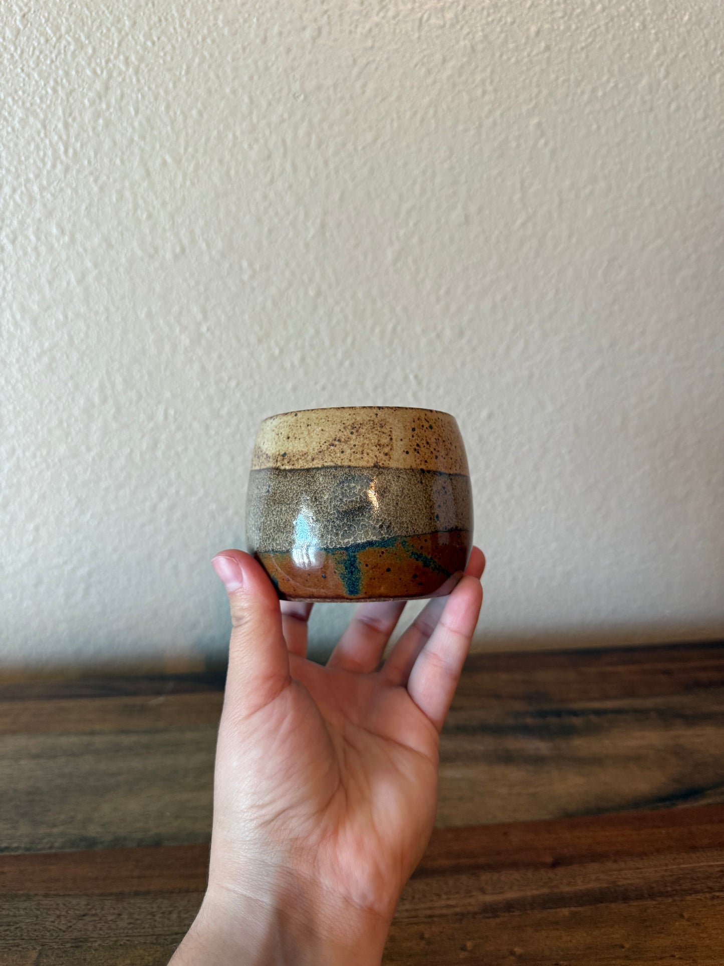Cream and Copper Tumblers