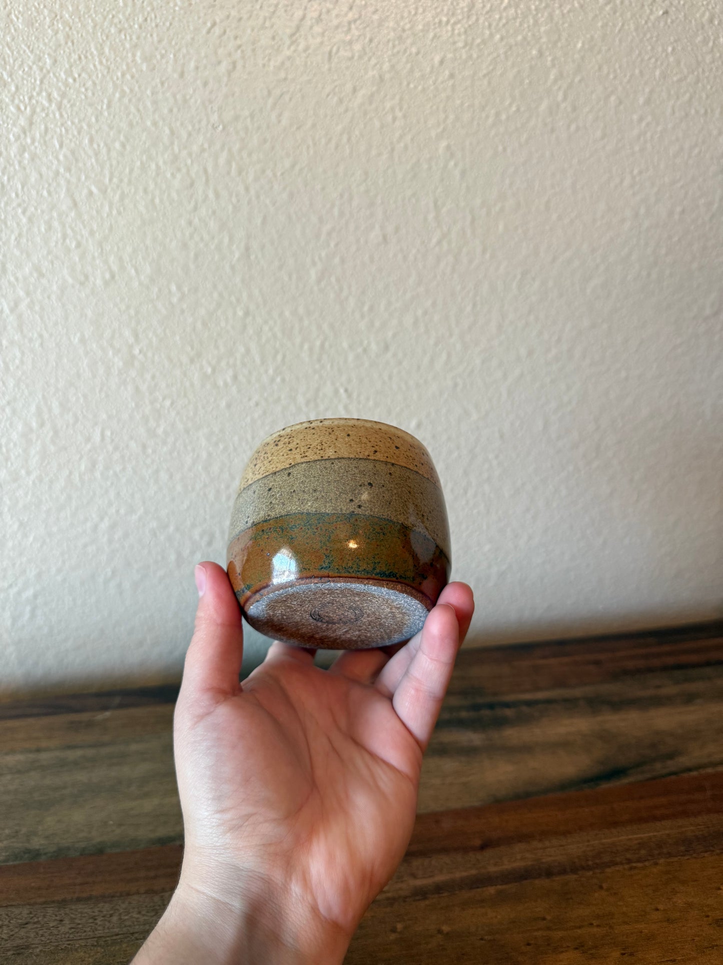 Cream and Copper Tumblers