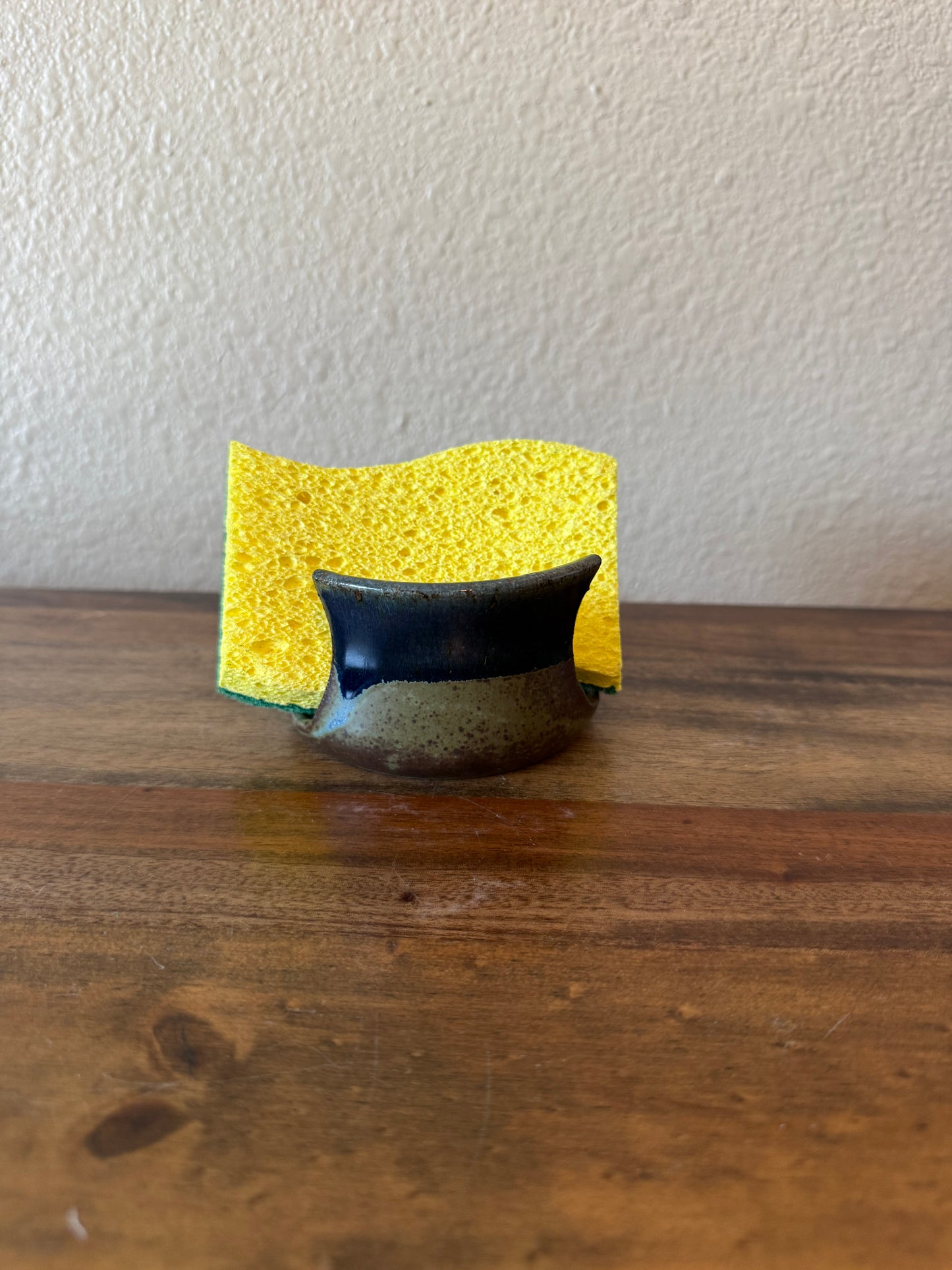 Navy and Matte Green Sponge Holder